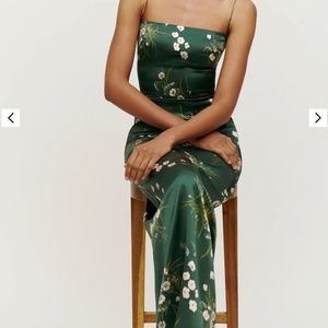 Reformation Frankie Silk Dress (Buena) - Size 2